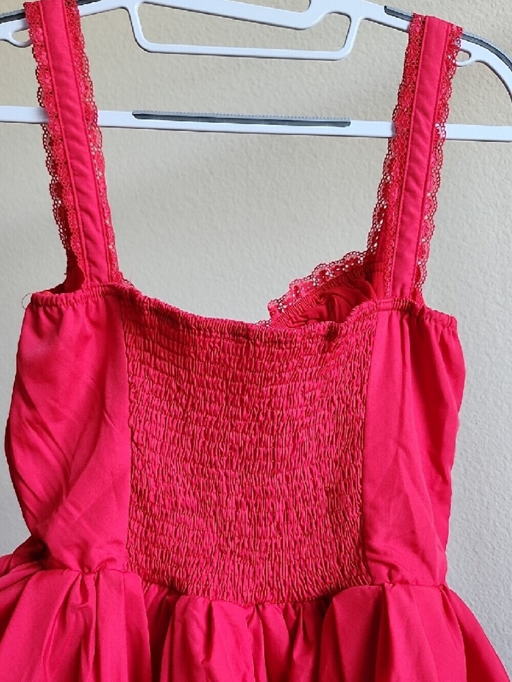 SHEIN Hot Pink Ruffle Mini Dress - Picture 7 of 10